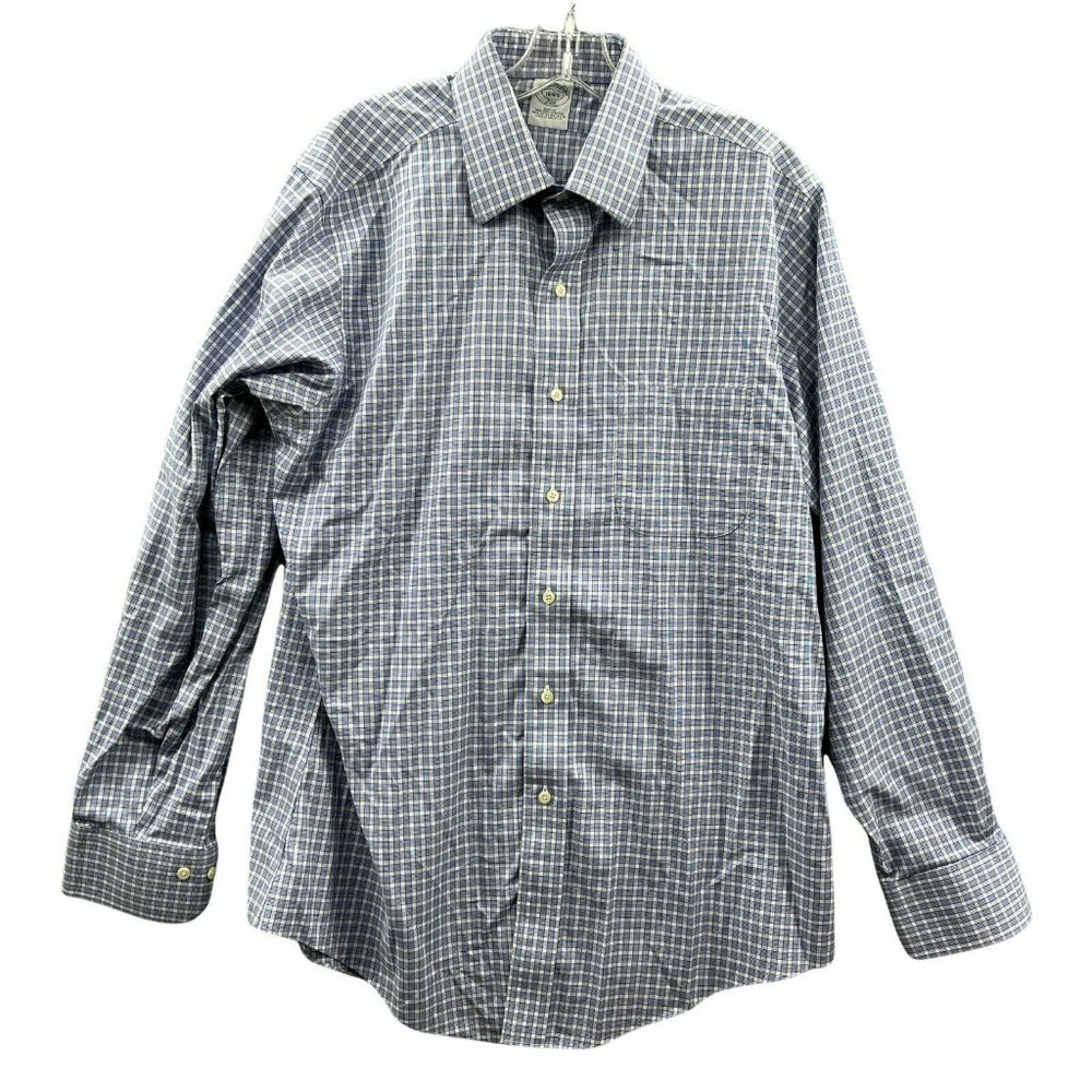 Brooks Brothers 346 Shirt Men's 16-4/5 Large Long-sleeve Button-up Blue …